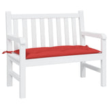 Vidaxl Garden Bench Poduszka 100x50x7 Cm Oxford Tkanina czerwona