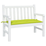 Vidaxl Garden Bench Cushion 100x50x7 CM Oxford Stoff Clear Green