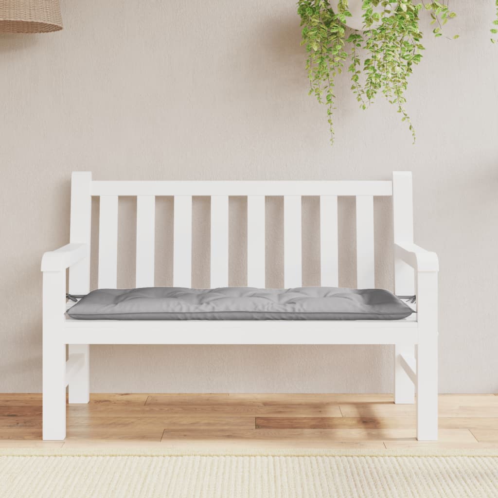 VIDAXL Garden Bench Blaža 120x50x7 cm Oxford tkanina siva