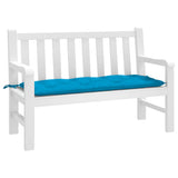 VIDAXL Garden Bench blazina 120x50x7 cm Oxford tkanina svetlo modra