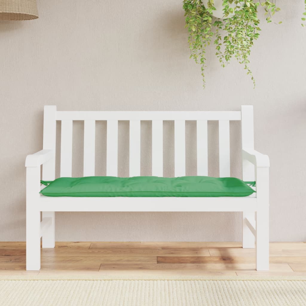 Vidaxl Garden bench cushion 120x50x7 cm Oxford fabric green