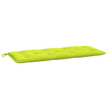 Vidaxl Garden bench cushion 120x50x7 cm Oxford fabric clear green