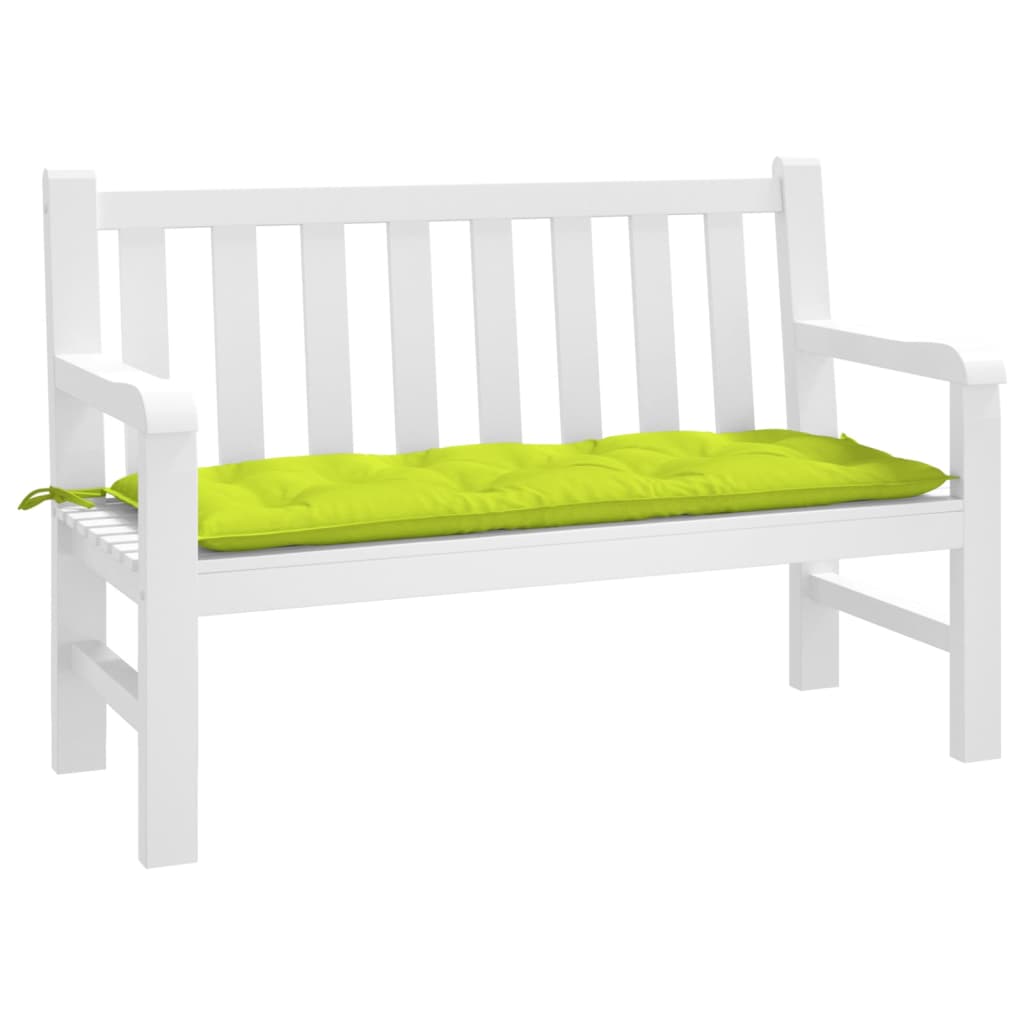 Vidaxl Garden bench cushion 120x50x7 cm Oxford fabric clear green