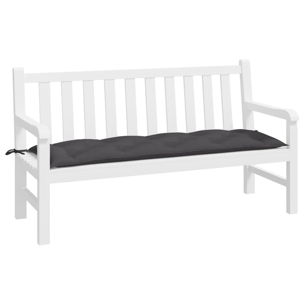 VIDAXL Garden Bench blazina 150x50x7 cm Oxford tkanina antracit -barva