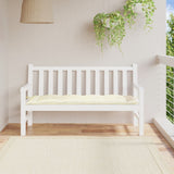 VIDAXL Garden Bench Blaža 150x50x7 cm Oxford tkanina Crèmewit