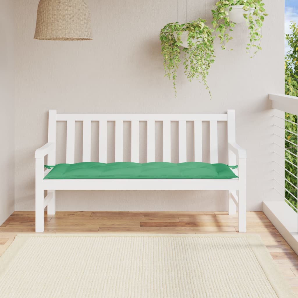 VIDAXL Garden Bench Blaža 150x50x7 cm Oxford tkanina zelena