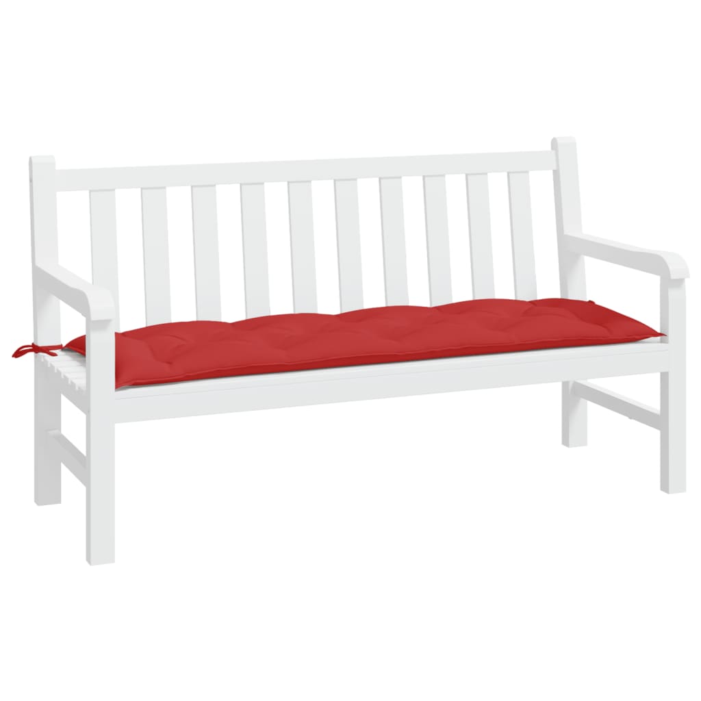 VIDAXL Garden Bench Blaža 150x50x7 cm Oxford tkanina rdeča