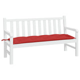 VIDAXL Garden Bench Blaža 150x50x7 cm Oxford tkanina rdeča