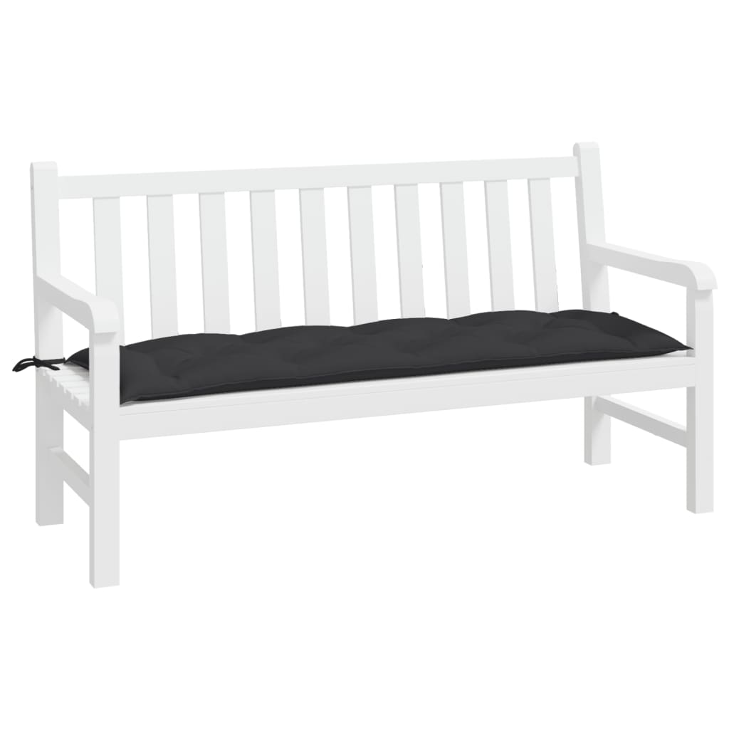 Vidaxl Garden bench cushion 150x50x7 cm Oxford fabric black