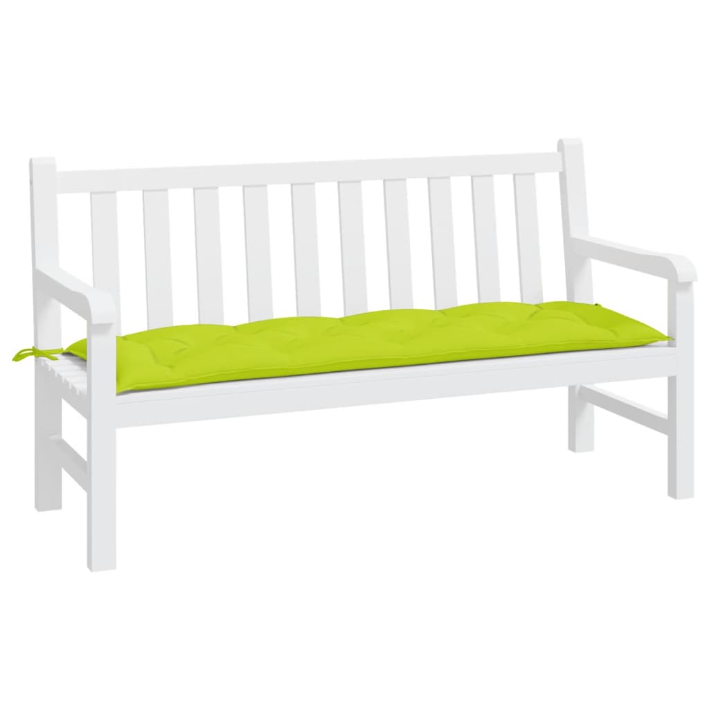 VIDAXL Garden Bench blazina 150x50x7 cm Oxford tkanina prozorna zelena