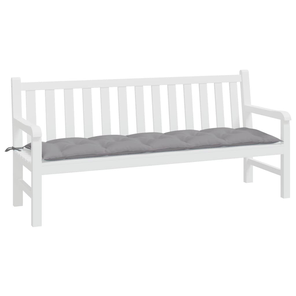 VIDAXL Garden Bench Blaža 180x50x7 cm Oxford tkanina siva