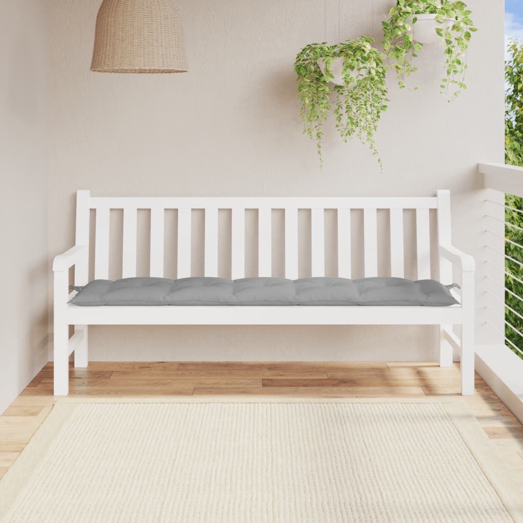 VIDAXL Garden Bench Blaža 180x50x7 cm Oxford tkanina siva