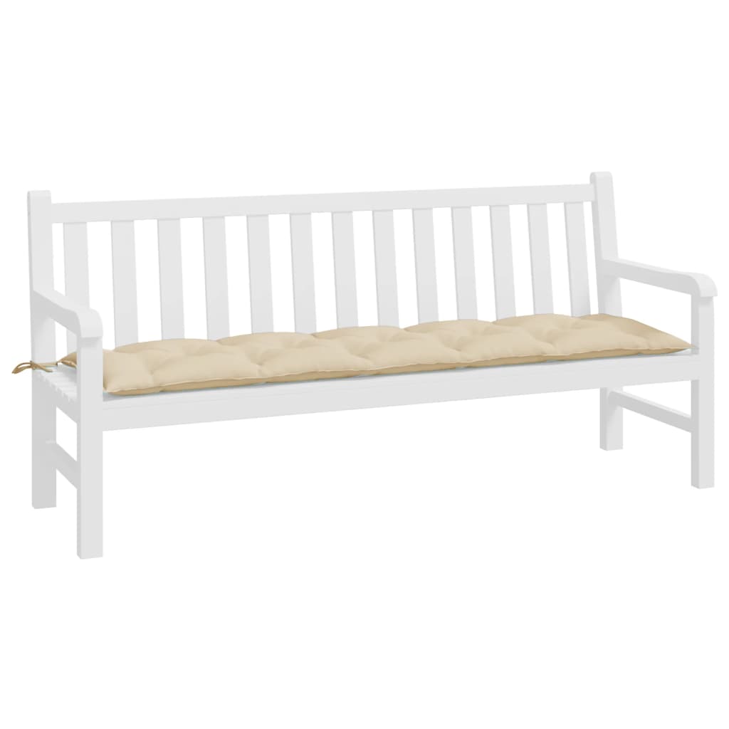 VIDAXL Garden Bench Blaža 180x50x7 cm Oxford Fabric Beige