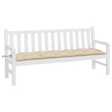 VIDAXL Garden Bench Blaža 180x50x7 cm Oxford Fabric Beige