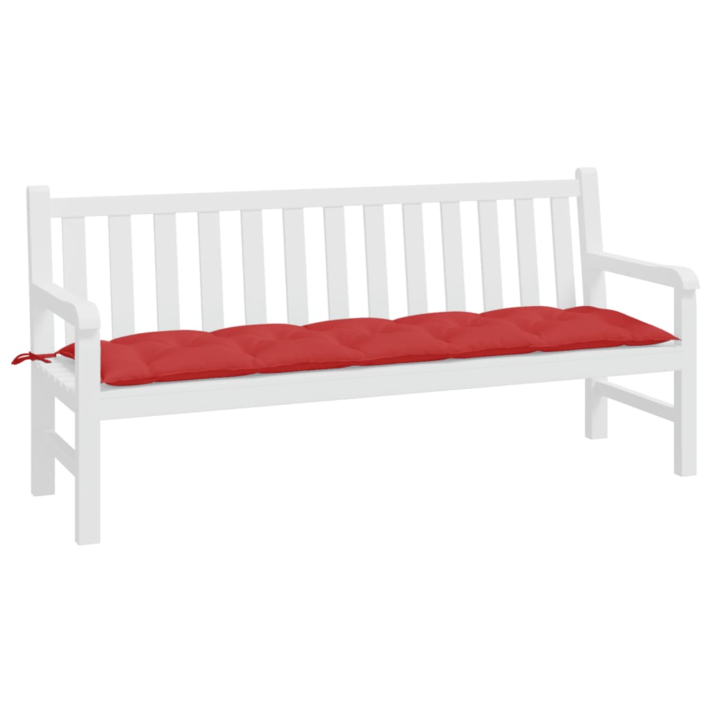 VIDAXL Garden Bench blazina 180x50x7 cm Oxford tkanina rdeča