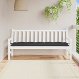 VIDAXL Garden Bench Blaža 180x50x7 cm Oxford tkanina črna