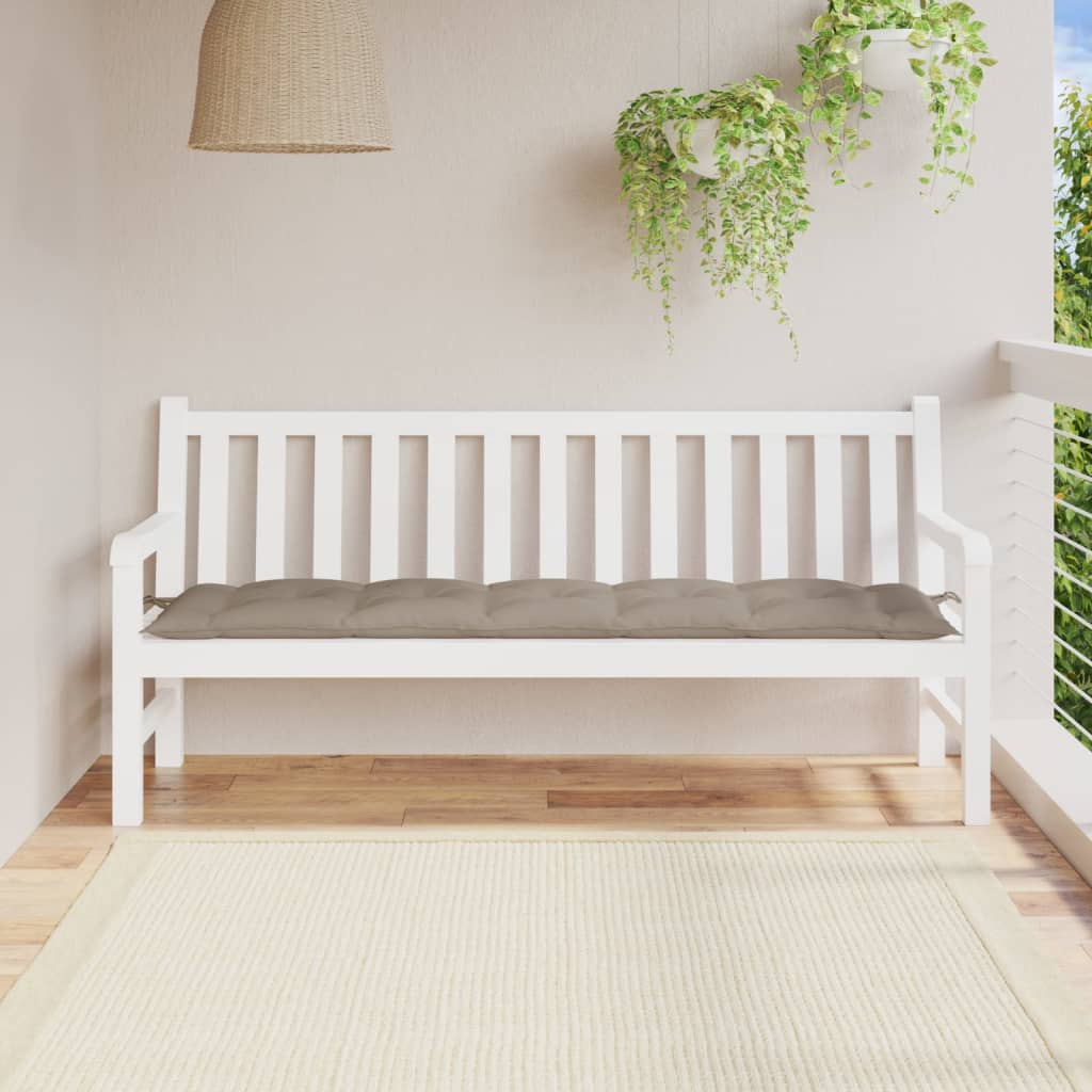 Vidaxl garden bench cushion 180x50x7 cm Oxford fabric taupe