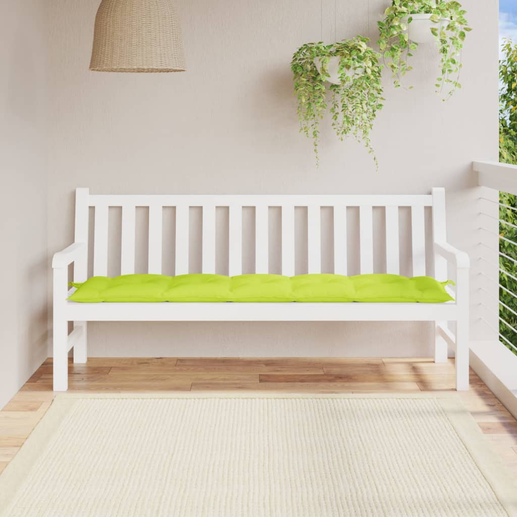 Vidaxl Garden Bench Cushion 180x50x7 cm Oxford Stoff Clear Green