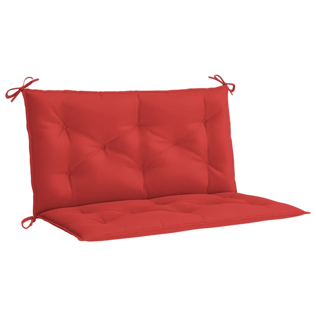 Vidaxl Garden Banch Cushion 100x (50+50) x7 cm tessuto Oxford rosso