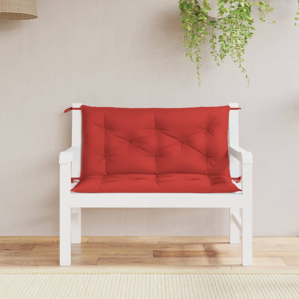 Vidaxl Garden Bench polštář 100x (50+50) x7 cm oxford tkanina červená