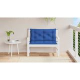 Vidaxl tuinbankkussen 100x(50+50)x7 cm oxford stof blauw
