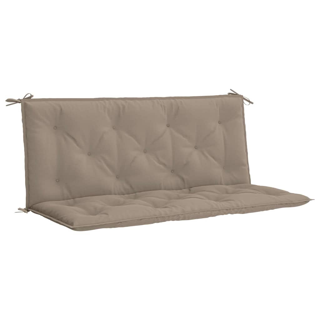 Vidaxl tuinbankkussen 120x(50+50)x7 cm oxford stof taupe