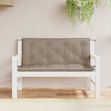 Vidaxl tuinbankkussen 120x(50+50)x7 cm oxford stof taupe