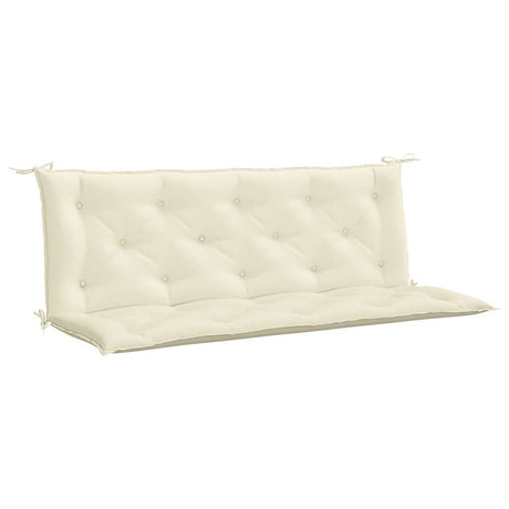 Vidaxl tuinbankkussen 150x(50+50)x7 cm oxford stof crèmewit