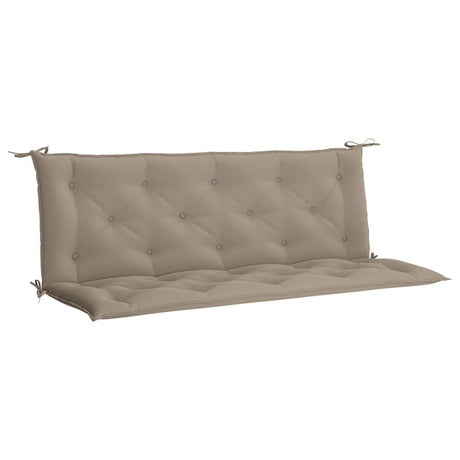 Vidaxl tuinbankkussen 150x(50+50)x7 cm oxford stof taupe