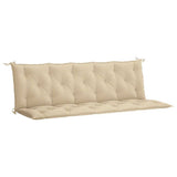 Vidaxl tuinbankkussen 180x(50+50)x7 cm oxford stof beige