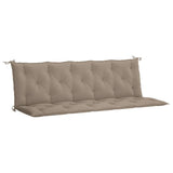 Vidaxl tuinbankkussen 180x(50+50)x7 cm oxford stof taupe