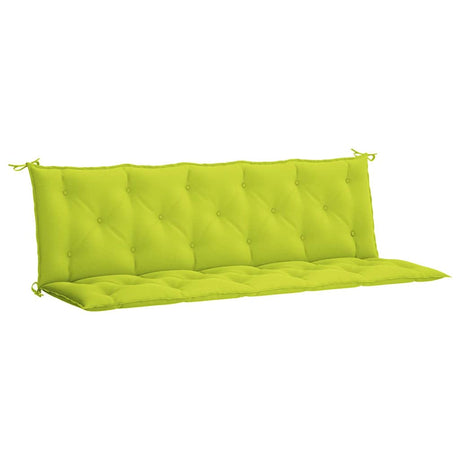 Vidaxl tuinbankkussen 180x(50+50)x7 cm oxford stof felgroen