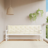 Vidaxl Garden bench cushion 200x (50+50) x7 cm Oxford fabric crèmewit