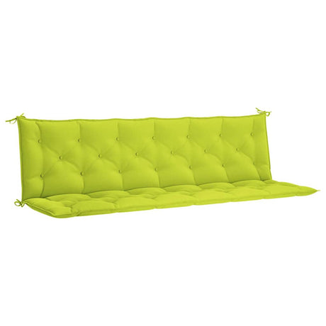 Vidaxl tuinbankkussen 200x(50+50)x7 cm oxford stof felgroen