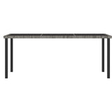 Vidaxl tuintafel 180x70x73 cm poly rattan grijs