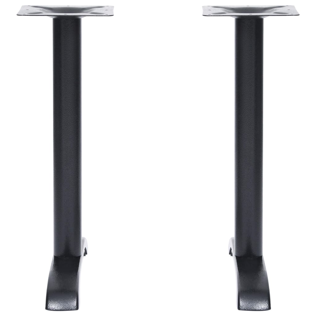 Vidaxl bistrotafelpoten 2 st 61x8x72 cm gietijzer zwart