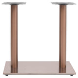 Vidaxl bistrotafelpoot 70x40x72 cm roestvrij staal messingkleurig