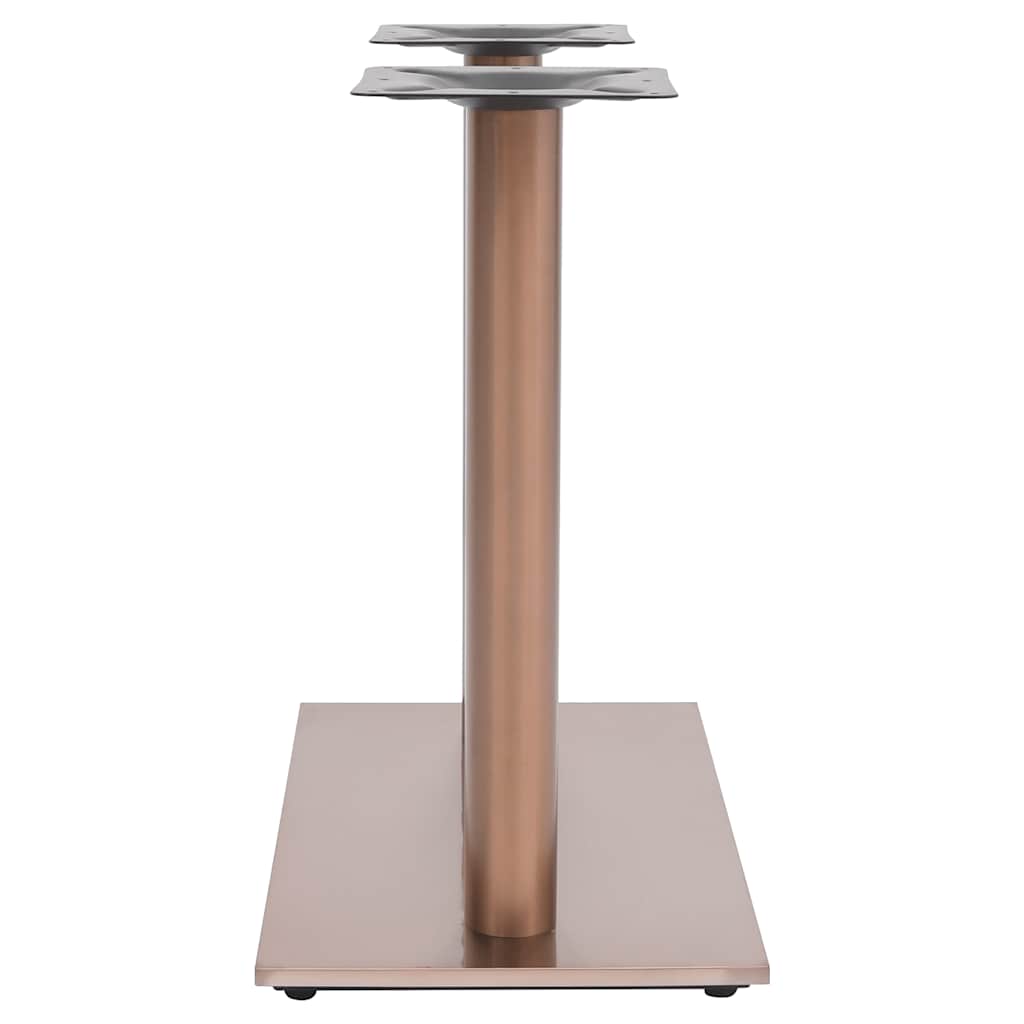 Vidaxl bistrotafelpoot 70x40x72 cm roestvrij staal messingkleurig