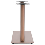 Vidaxl bistrotafelpoot 70x40x72 cm roestvrij staal messingkleurig