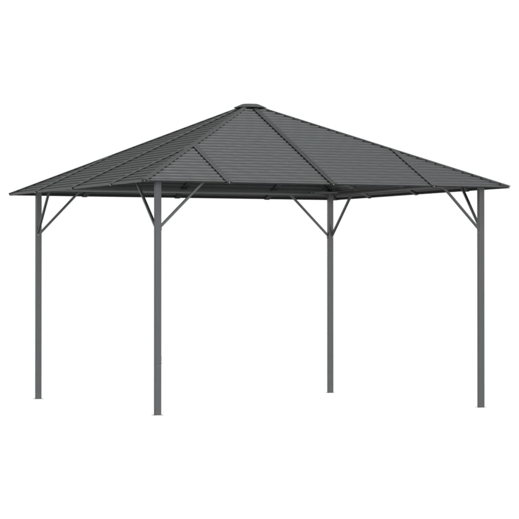 Vidaxl Arbor avec toit 3x3 m anthracite -colored