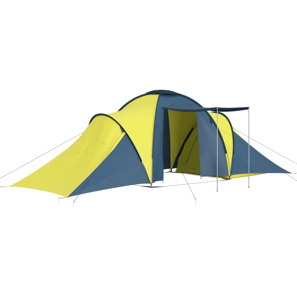 Tenda Vidaxl Blu e Giallo 6 persone