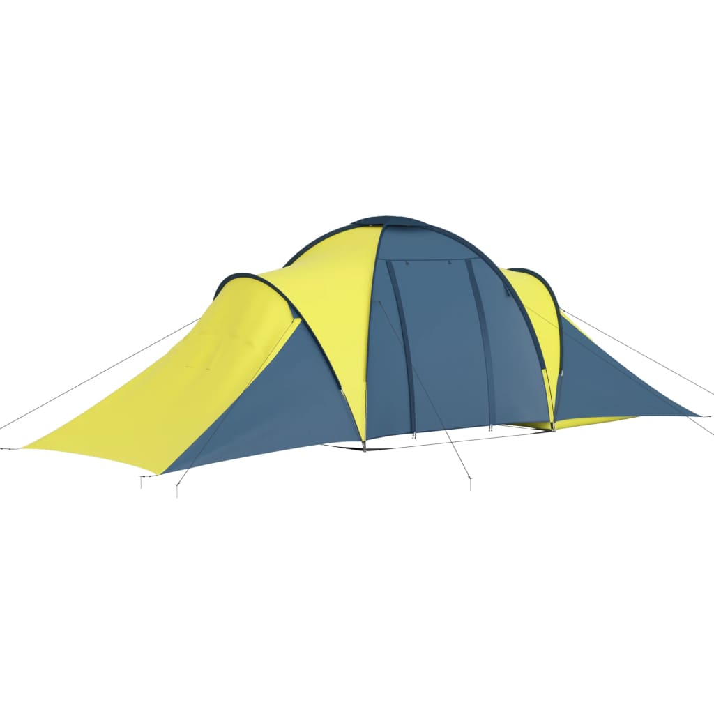 Tenda Vidaxl Blu e Giallo 6 persone