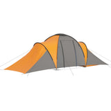 Vidaxl Tent 6-person gray and orange