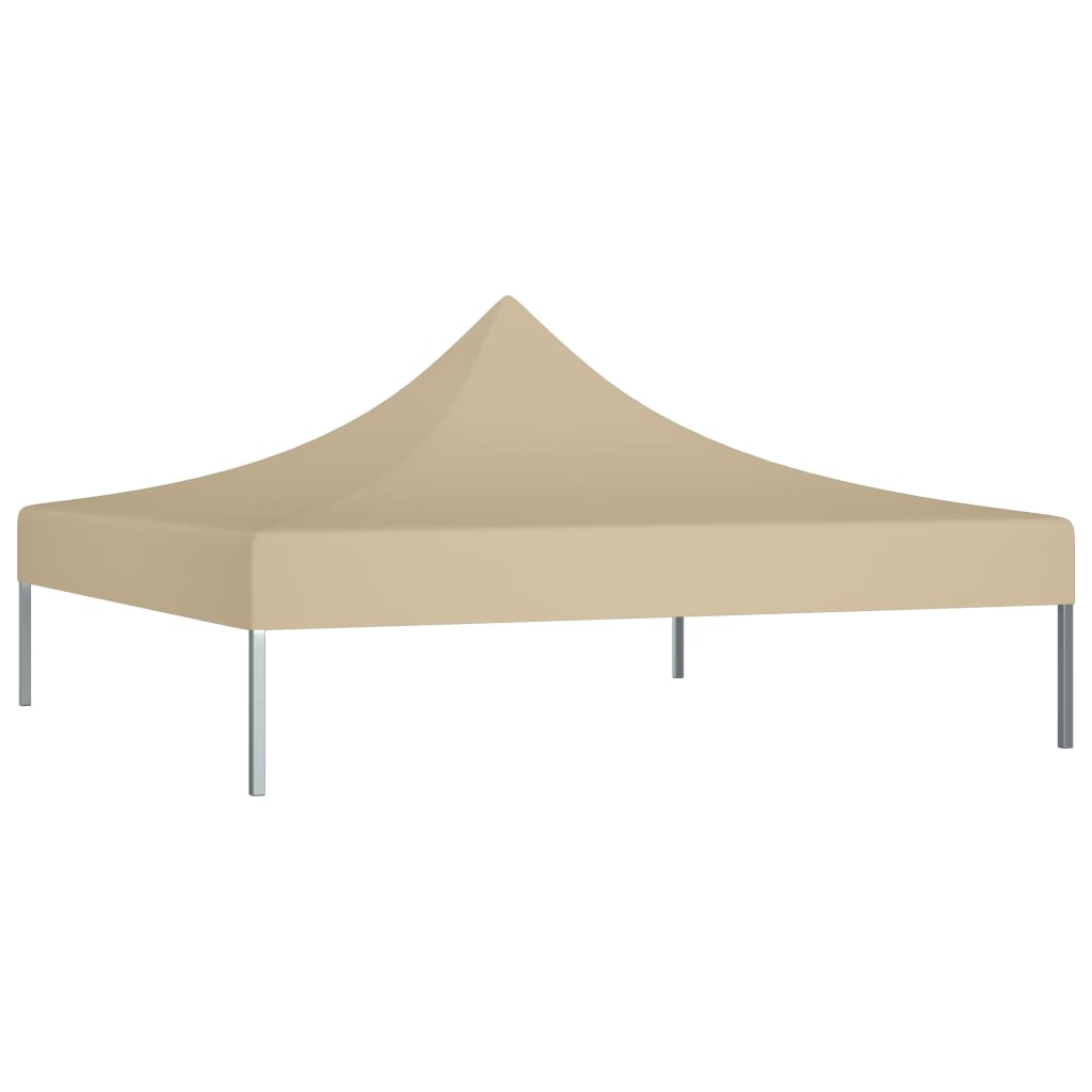 Tetto della tenda da festa Vidaxl 270 g m² 3x3 m beige