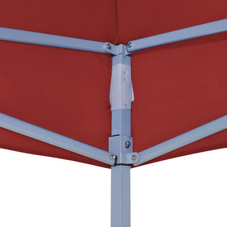 Vidaxl partytentdak 270 g m² 3x3 m bordeauxrood