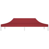 Bidaxl Party Tent Roof 270 g m² 6x3 m Bordeaux Red