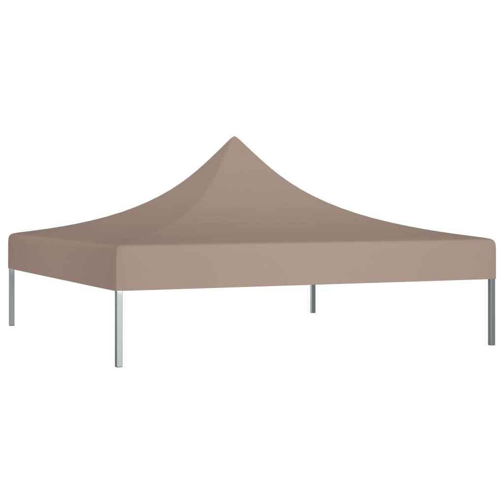 Techo de carpa de fiesta Vidaxl 270 g m² 2x2 m taupe