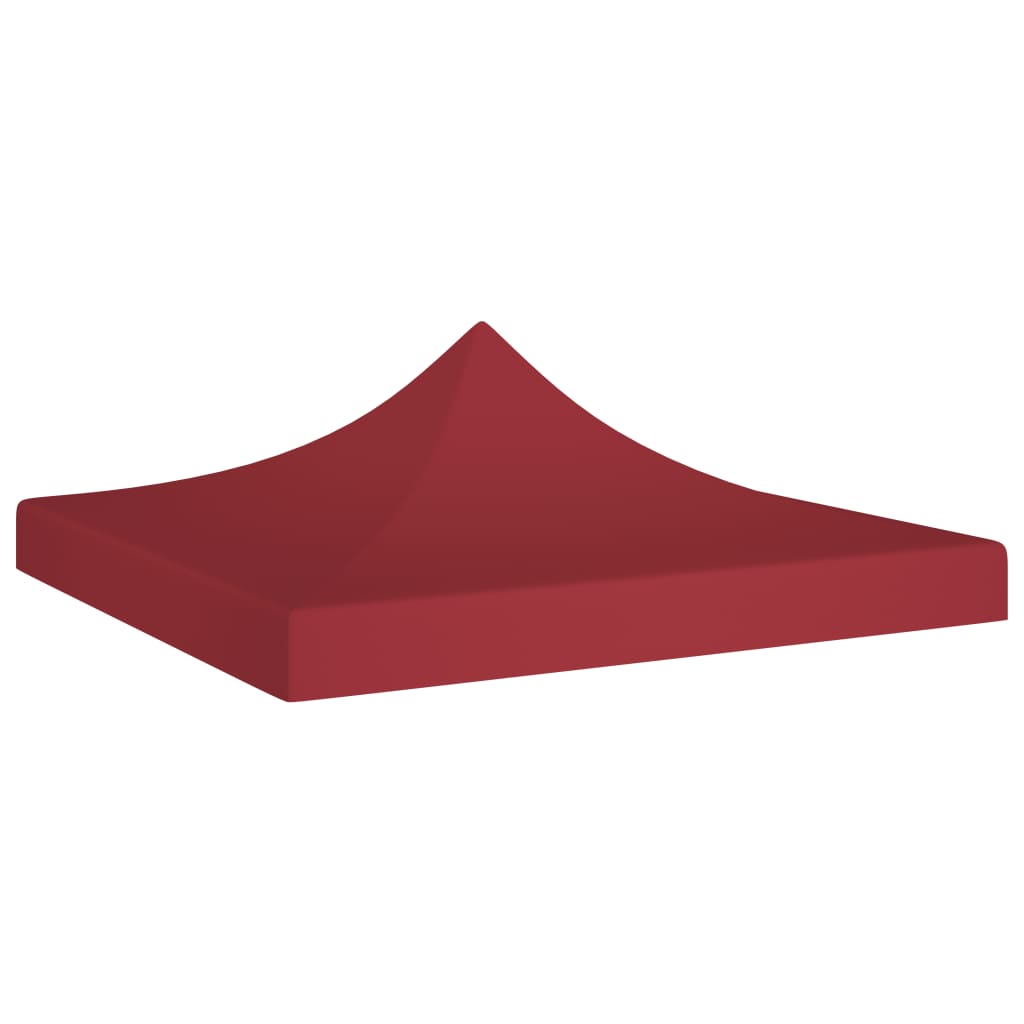 Techo de carpa de fiesta de Vidaxl 270 g m² 2x2 m Burdeos rojo