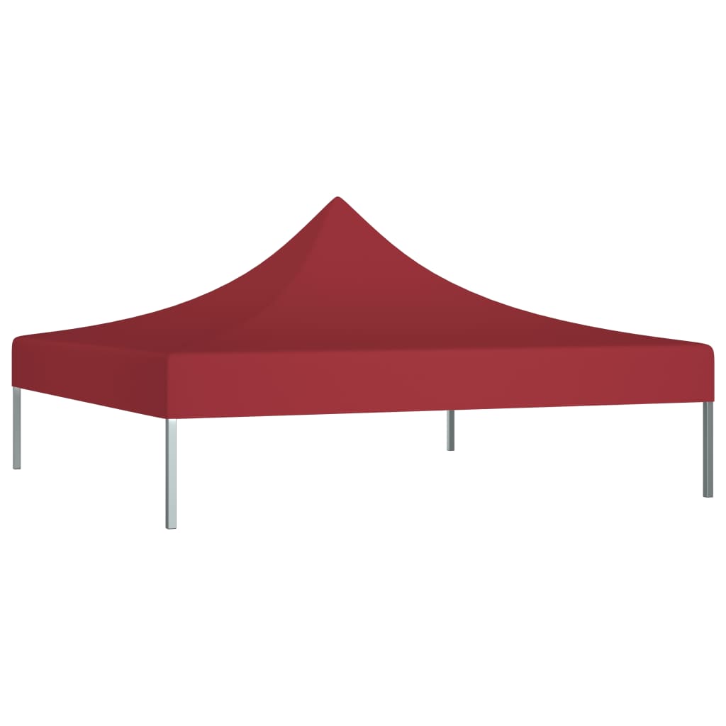 Techo de carpa de fiesta de Vidaxl 270 g m² 2x2 m Burdeos rojo