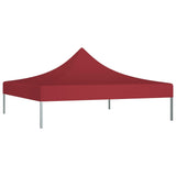 Techo de carpa de fiesta de Vidaxl 270 g m² 2x2 m Burdeos rojo